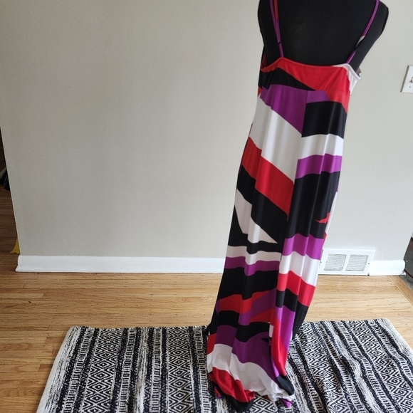 ALLEN SCHWARTZ Colorful Striped Maxi Dress - Picture 3 of 4